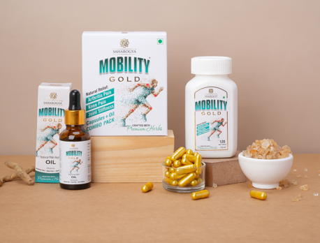 Mobility Gold Joint Pain Relief Supplement Blend of 14 powerful herbs that - Support Joint Health Supplement - 120 Capsules
