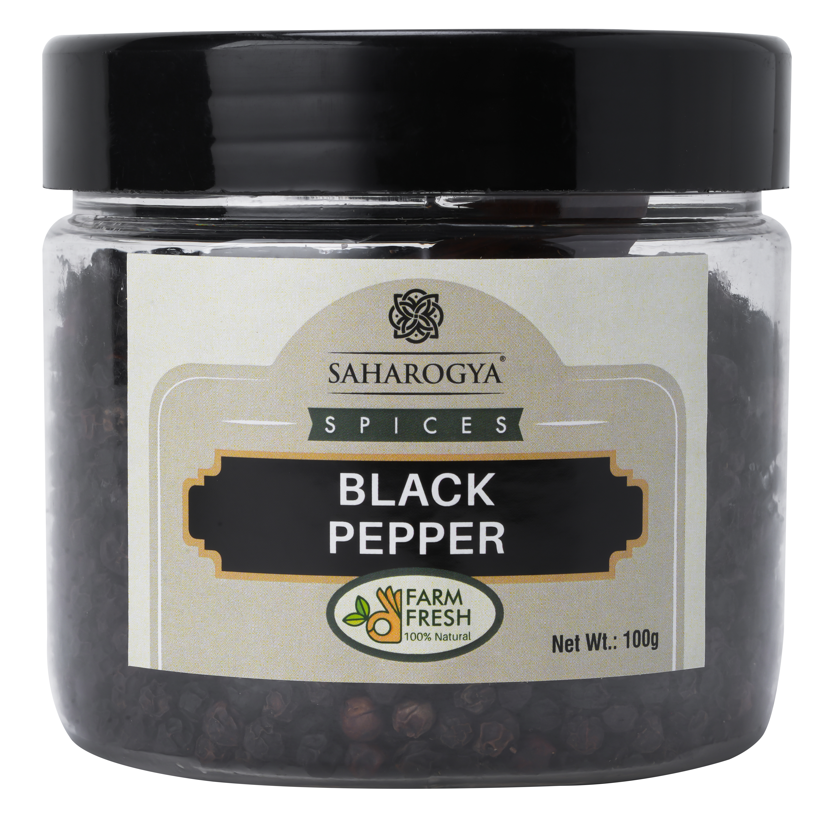 Saharogya Premium Black Pepper | Hand-picked for exceptional quality | Rich flavour | Kali Mirch | Chemical Free | Pesticide Free | Naturally Dried