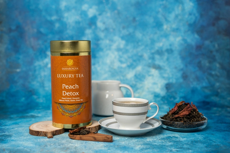 Saharogya Luxury Peach Detox Green Tea