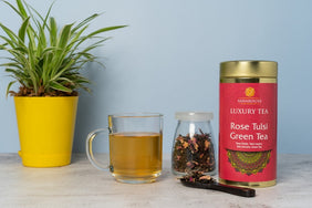 Saharogya Luxury Rose Tulsi Green Tea