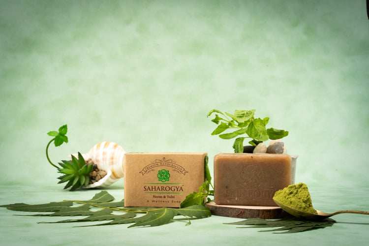 Saharogya Hand Crafted Neem Tulsi Soap